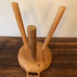 Wooden tripod stool