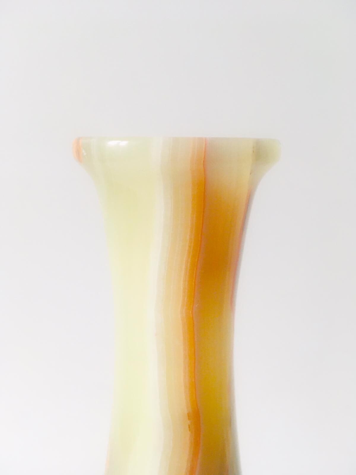 Superb vintage onyx vase