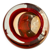 Bicolour glass ashtray – Braine-le-Comte