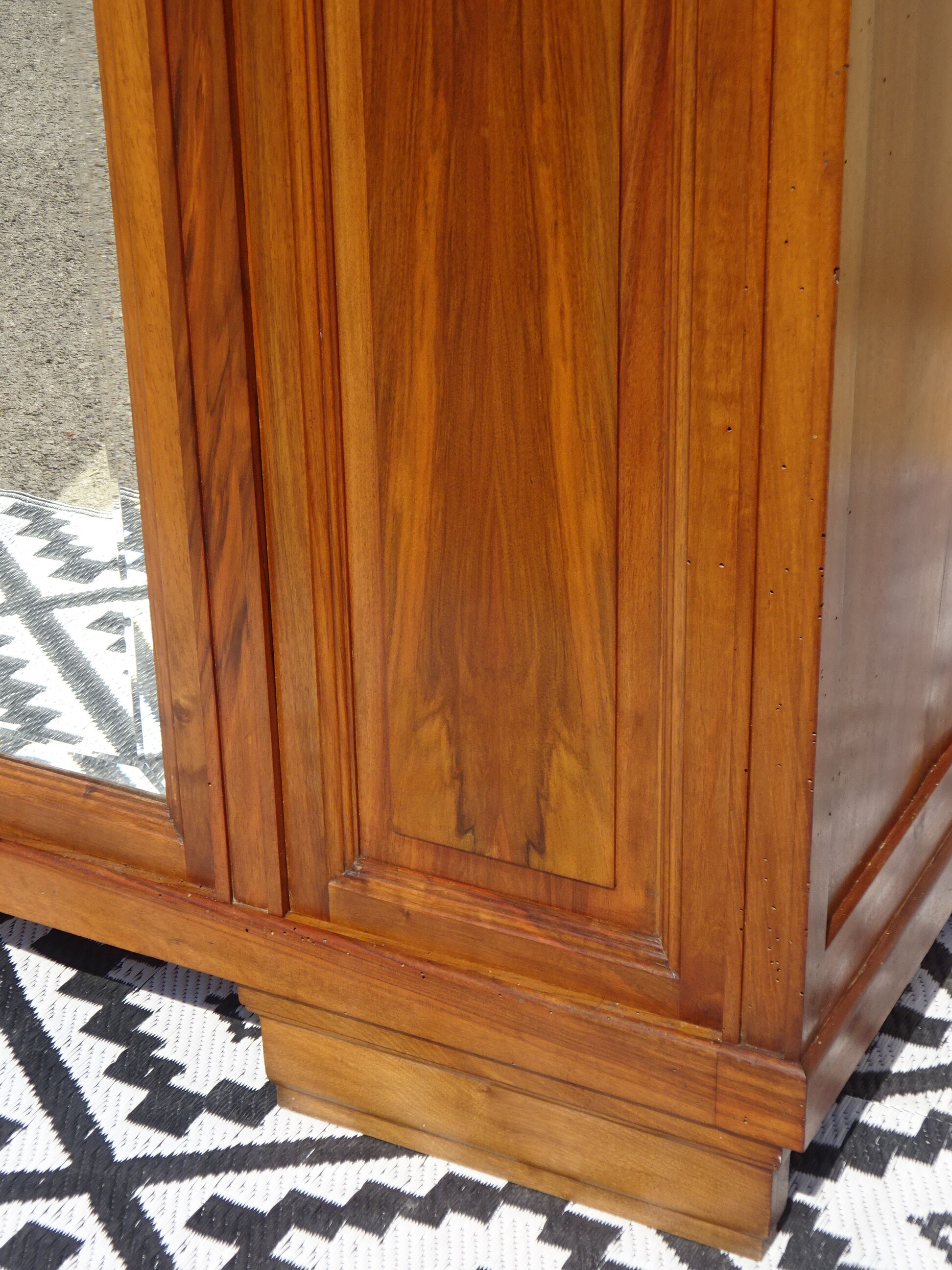 3-door walnut cabinet and walnut bramble