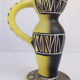 50s black and yellow Vallauris candlestick
