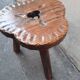 Wooden tripod stool