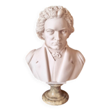 Bust of Beethoven in marble and alabaster