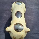 Cizhou style ceramic neck rest cat