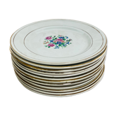 12 assiettes plates Moulin des Loups Orchies