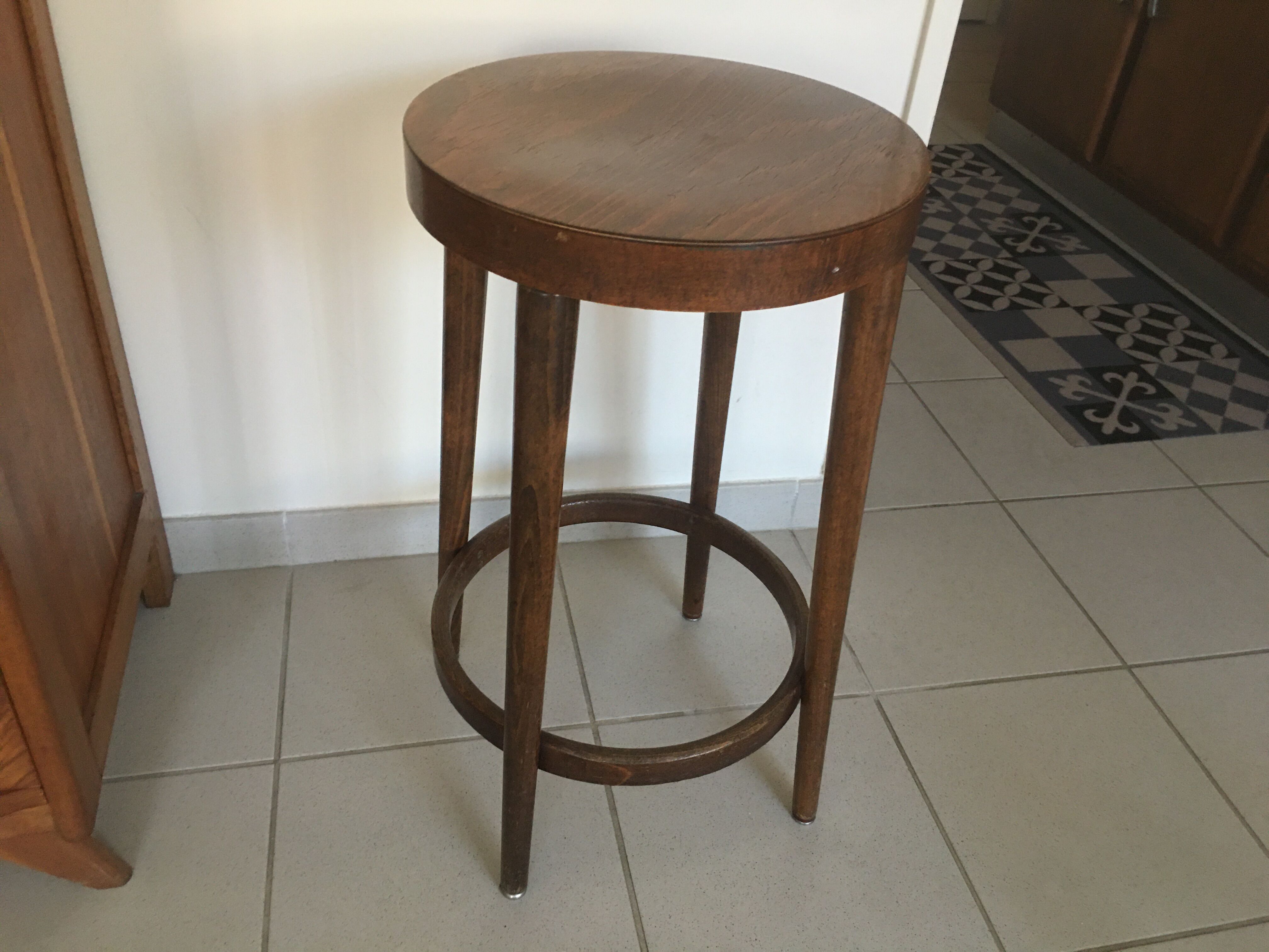 Baumann wooden bar stool