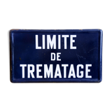 Old enamelled river signage plate