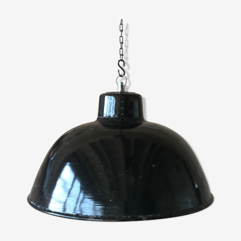 Vintage industrial german model EHS2/S pendant lamp, 1950s