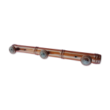Wall coat rack 3 wooden pateres