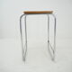 midcentury chrome side table, 1960s