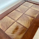 Old coffee table ceramic tile metal leg design from the 70s vintage