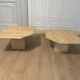 Travertine pull-out tables Classico, Italy, 1970s