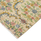 Oriental handmade rustic 1970s beige carpet 161 cm x 267 cm