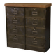 Meuble à clapets Ronéo 2 colonnes 8 clapets travail français vers 1950