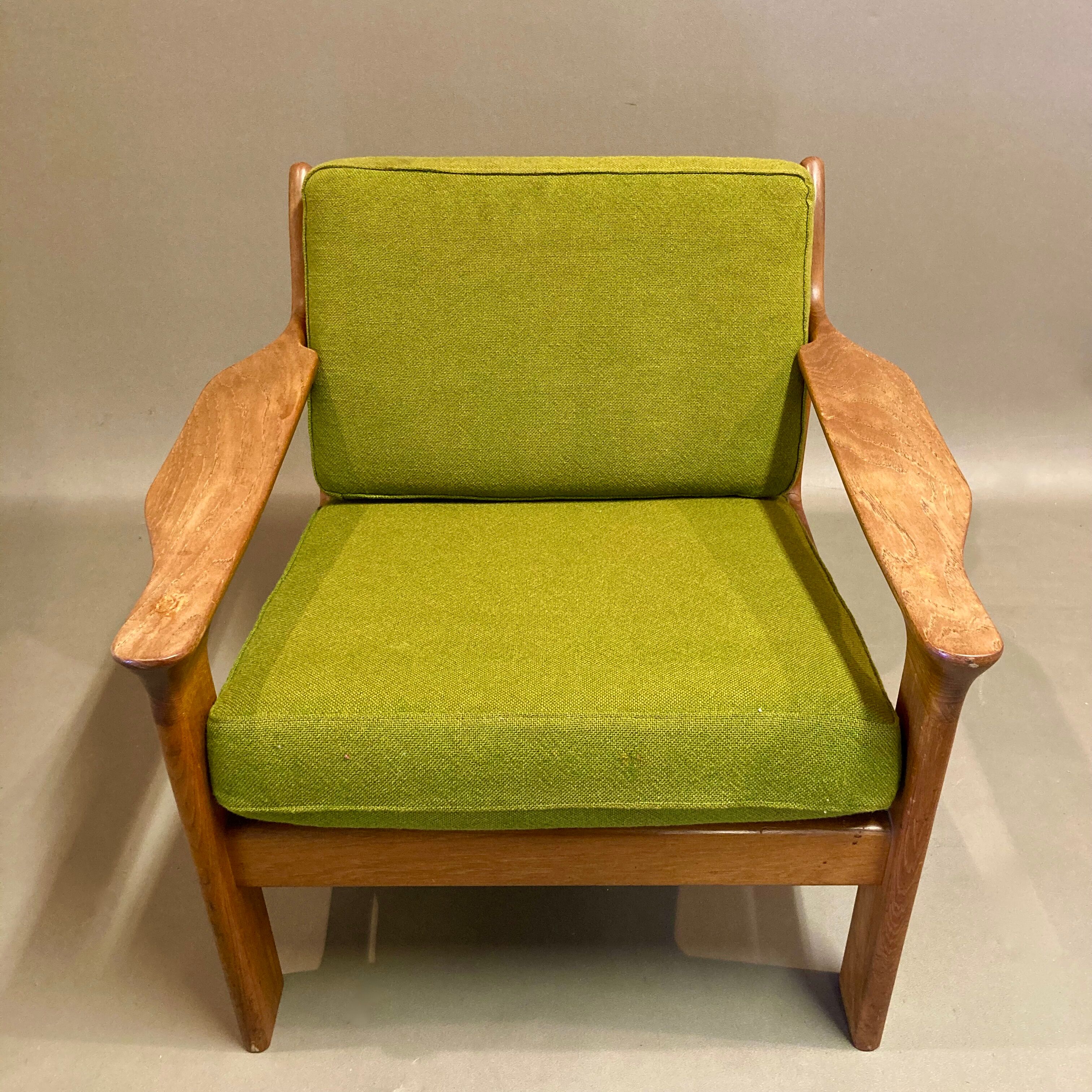 Teak armchair Scandinavian design 1950.