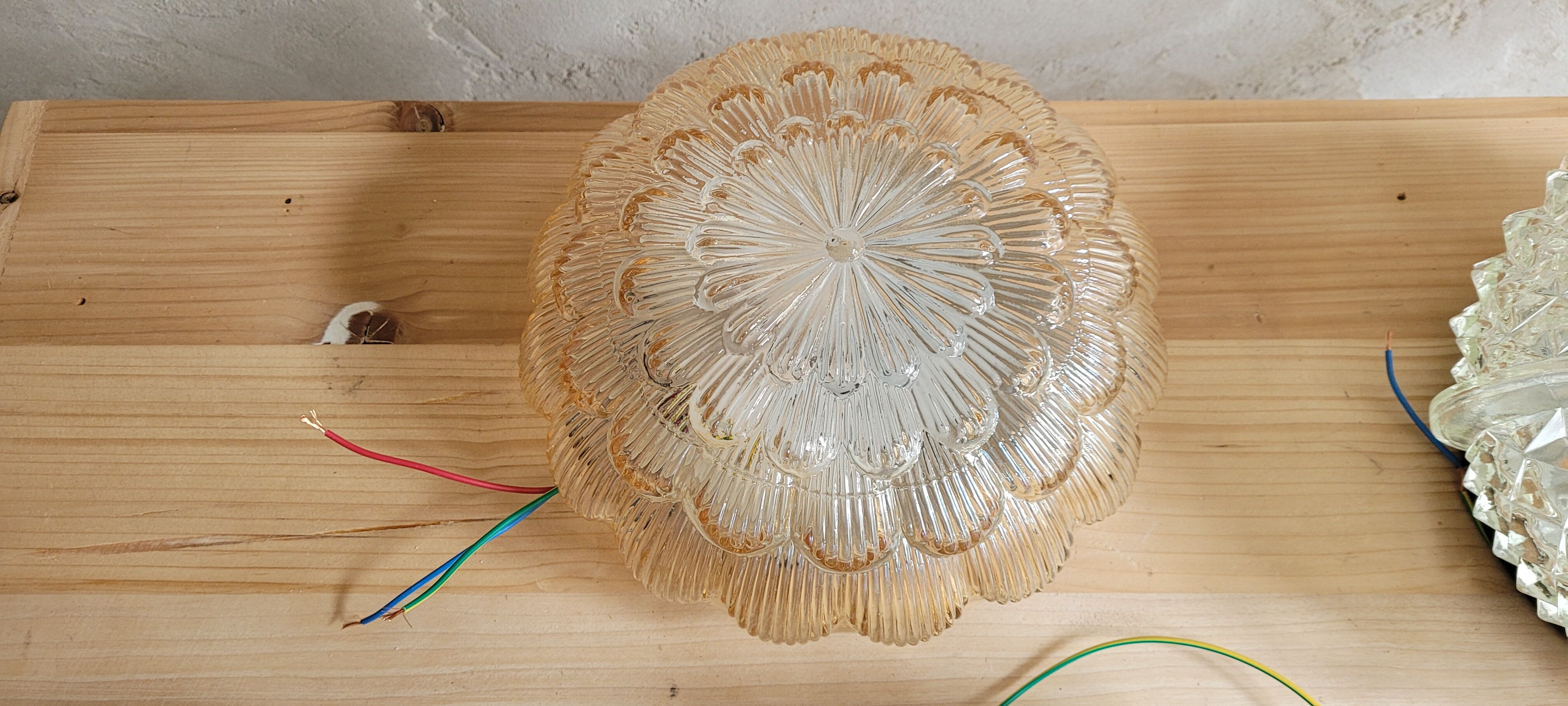 Set of 5 vintage ceiling lights