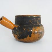 Old toupine, glazed terracotta pottery, haute Pyrenees