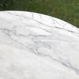 Marble bistro table and cast iron Godin