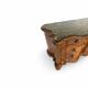antique walnut serpentine commode