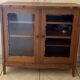 TV cabinet in mahogany, a unique piece made by a cabinetmaker.