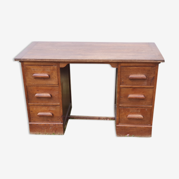 Desk with 2 wooden handles
