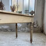 2m walnut drapery farmhouse table