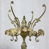 Neoclassical brass & marble clothing stand, 1920's