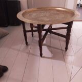 Moroccan coffee table brass