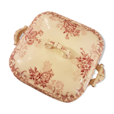 Soupière légumier en faïence à décor de fleur Choisy