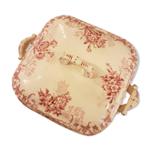 Soupière légumier en faïence à décor de fleur Choisy
