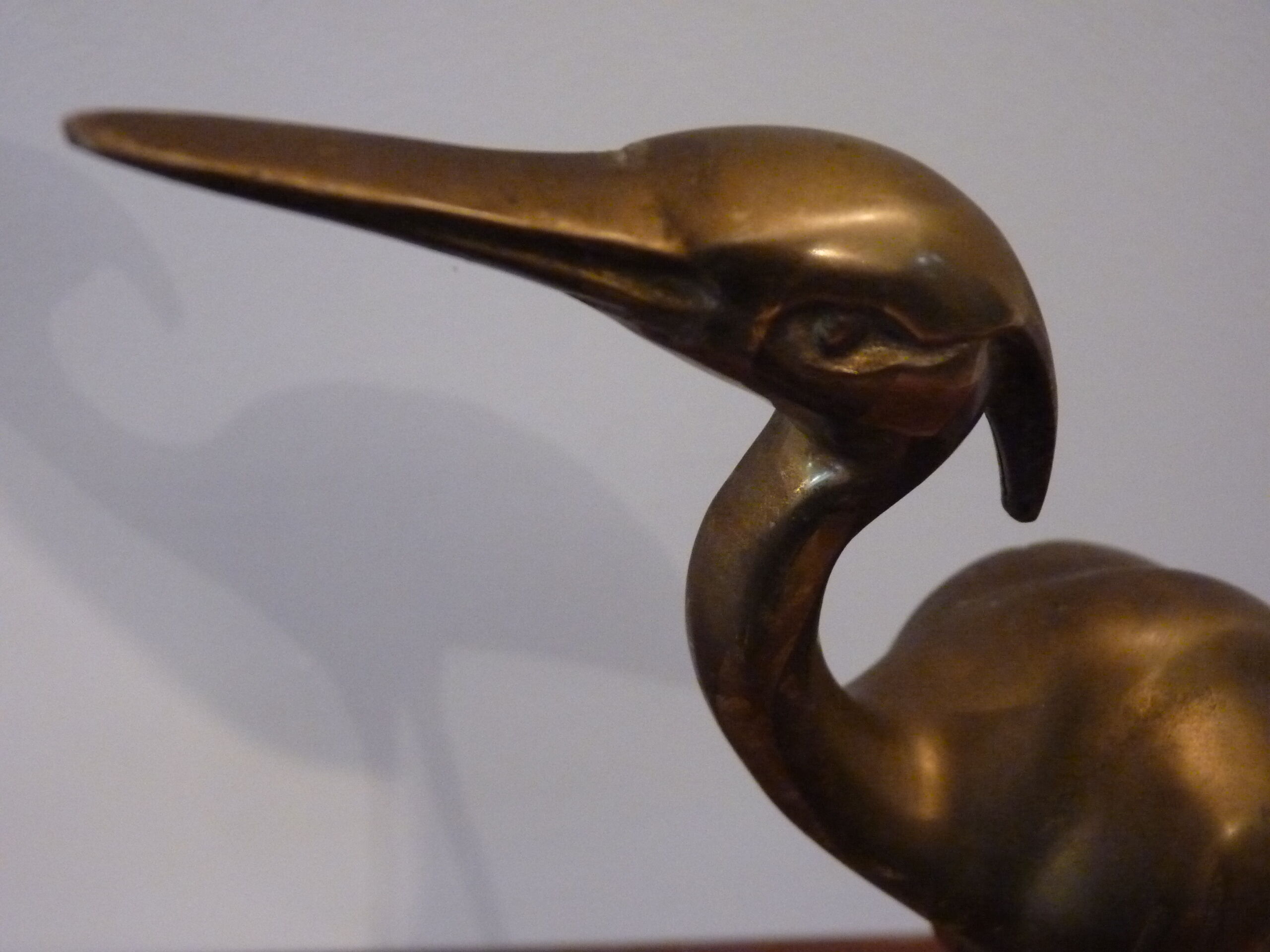 Brass heron