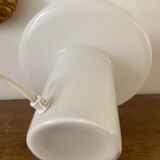 Mushroom lamp in opaline glass 80 years power 100 watts max