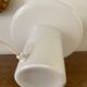 Mushroom lamp in opaline glass 80 years power 100 watts max