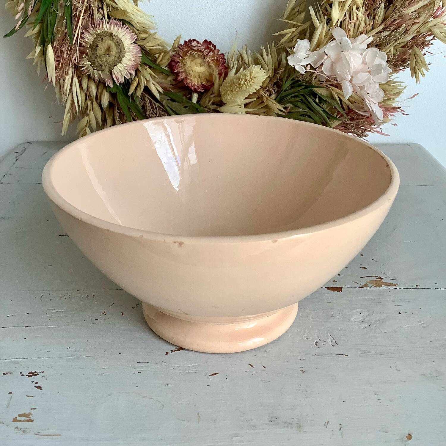 2 powder pink Digoin bowls