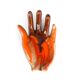 Hand vacuum Pocket ceramic Orange Vallauris, years 70