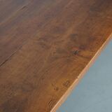 Antique Cherry Early 20th Century French Rustic Farmhouse Dining Table