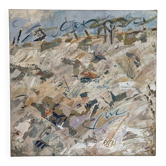 Tableau abstrait - Les Champs, technique mixte
