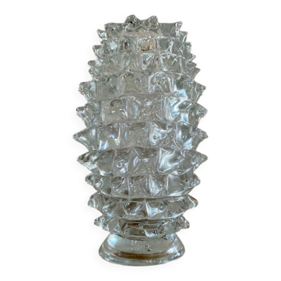 Grand vase Rostrato en verre de Murano par Ercole Barovier Italie 1940