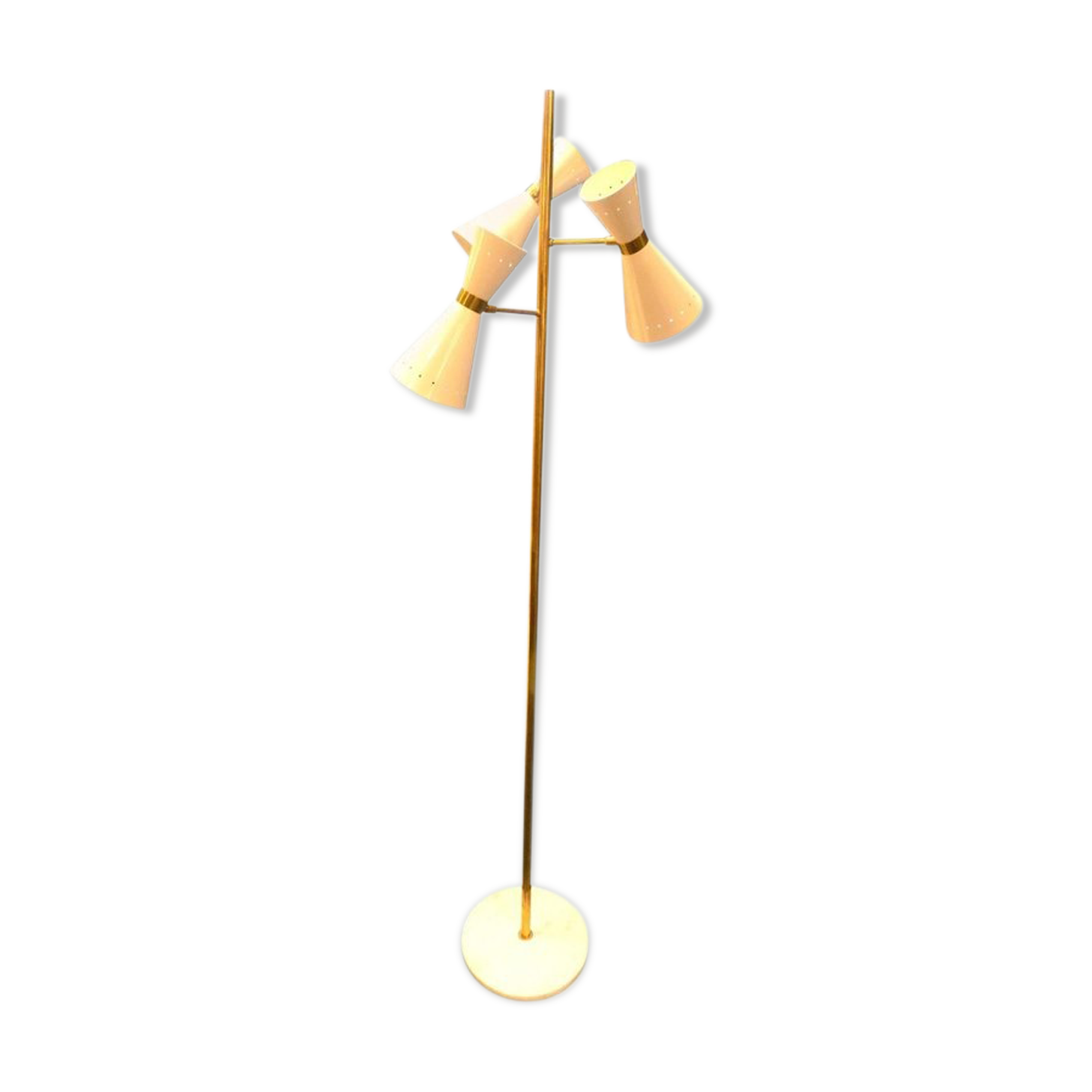 Floor lamp in brass
