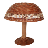 Lampe champignon bambou