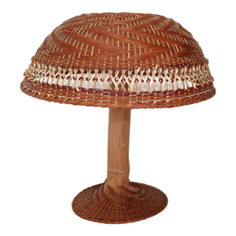 Bamboo mushroom lamp