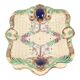 Antique French Majolica Earthenware Asparagus Plate, 19th Century