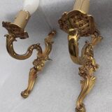 Pair of wall lamps Louis xv.