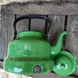 Enameled sheet metal teapot
