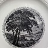 Suite of 5 large English ceramic plates Royal Cauldon Bristol Ironstone "Scenario"