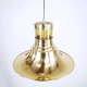 Suspension en verre et métal dorée 1960