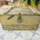 Old wooden chest - industrial decor....