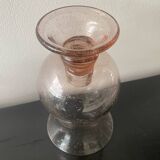 Blown bubble glass tea light holder