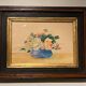 Tableau ancien , nature morte aux roses, XX siècle