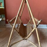 Rattan magazines holder